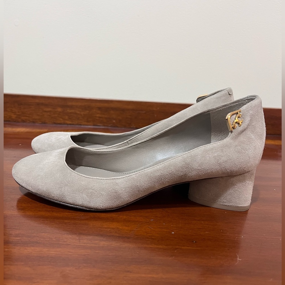 Tory Burch Beige Suede Heels
